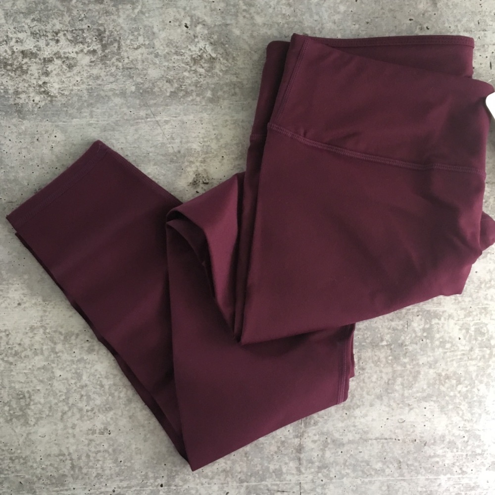 Fabletics Salar solid powehold plum leggings